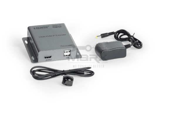 Hdmi IP KVM Extender with Local Loop Out 200mtrs - Rx - Image 2