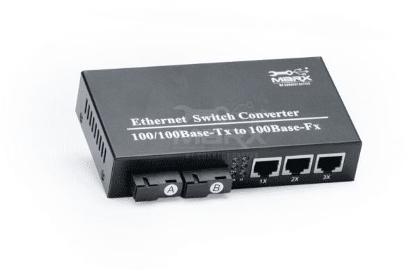 100Mbps - 2*SC + 3*RJ45 - SM single fiber - 25KM - Image 2
