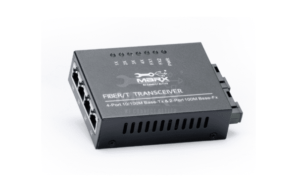 100Mbps - 2*SC + 4*RJ45 - SM single fiber - 25KM - Image 2