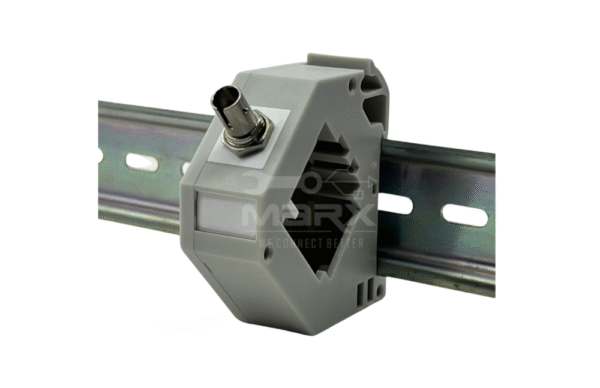 Din Rail Mount Box 35mm With ST Coupler - Simplex - Metal