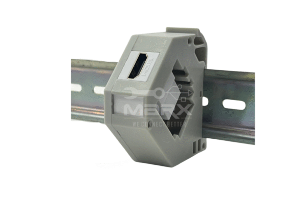 Din Rail Mount Box - 35mm - Hdmi Keystone (F-F)