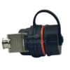 Marx - Made Of Nylon PA66 - M23 Water Proof Tube - Built In - RJ45  Cat - 6A Keystone Jack - Orange Ring - Only For Panel Wall Mount Use