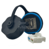 Marx - Made Of Nylon PA66 - M23 Water Proof Tube - Built In - RJ45 Cat - 6A Keystone Jack - Blue Ring - Only For Panel Wall Mount Use