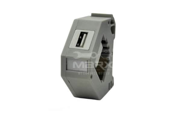 Din Rail Mount Box - 35mm - Usb 2.0 V Keystone (AF-AF)