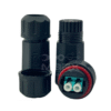 Marx - Made Of Nylon PA66 - M20 Water Proof Tube - IP68 Approved  Assembly With Detachable - LC - Duplex Coupler - OM3 - Aqua Blue
