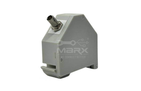 Din Rail Mount Box 35mm With ST Coupler - Simplex - Metal