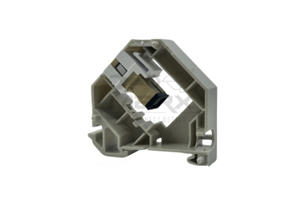 Din Rail Mount Box 35mm With Short Wing SC Coupler - Multi Mode - Simplex - Baige