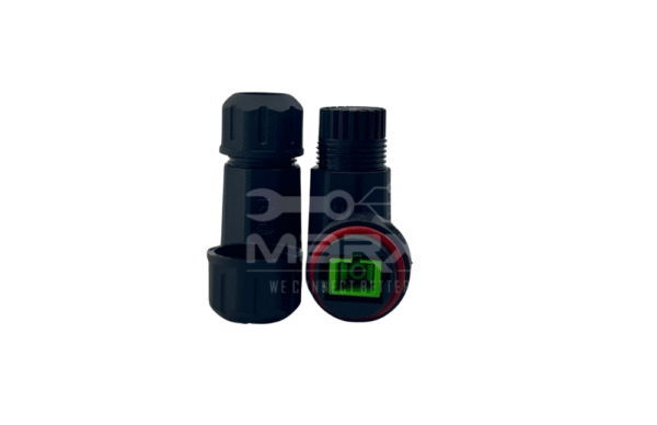 Marx - Made Of Nylon PA66 - M20 Water Proof Tube - IP68 Approved  Assembly With Detachable - SC/APC - Simplex Coupler - Single Mode  Green