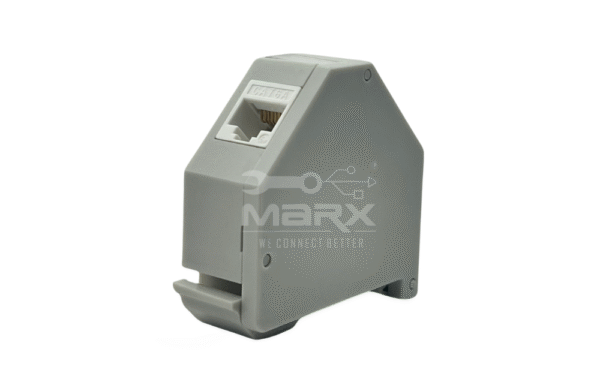 Din Rail Mount Box - 35mm - Cat - 6A I/O - UTP