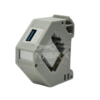 Din Rail Mount Box - 35mm - Usb 3.0v Keystone (AF-AF)