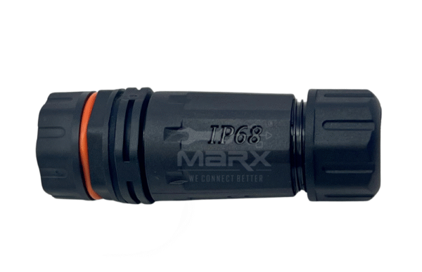 Marx - Made Of Nylon PA66 - M23 Water Proof Tube - IP68 Approved  Built In - RJ45 Cat - 6A Coupler - Orange Ring - Single Tube