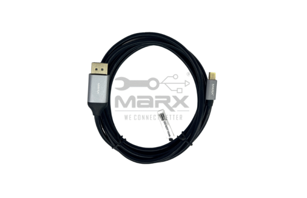 USB C 3.1 V To Display Port Cable Male - 2mtrs