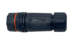 Marx - Made Of Nylon PA66 - M23 Water Proof Tube - IP68 Approved  Built In - RJ45 Cat - 6 Coupler - Orange Ring - No Tube