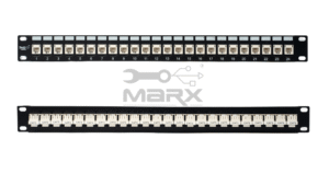 24Port Cat - 3 Loaded Patch Panel - 90°