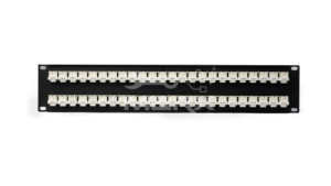 2U - 48Port Cat - 3 loaded Patch Panel - 90°