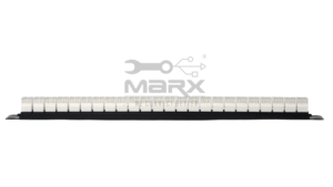 24Port Cat - 5e Loaded Patch Panel - 180°