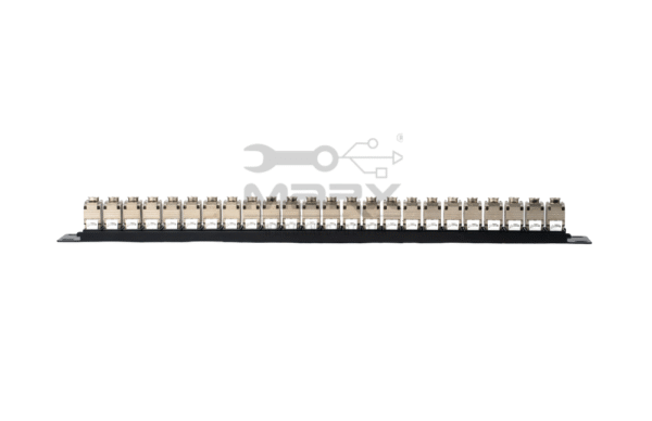 24Port Cat - 6a - STP Loaded Patch Panel - 180°