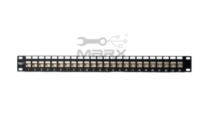 24Port Cat - 6a - STP Loaded Patch Panel - 180°