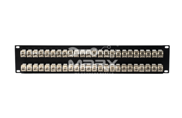 2U - 48Port Cat - 6a - STP loaded Patch Panel - 180°