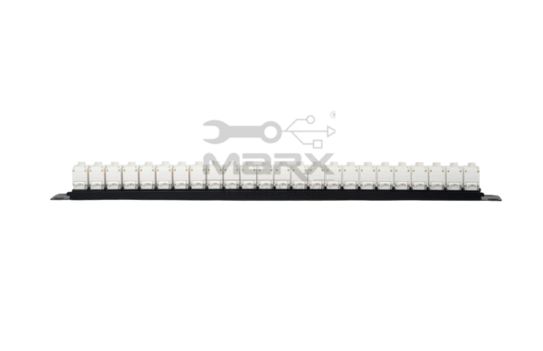 24Port Cat - 6a - UTP Loaded Patch Panel - 180°