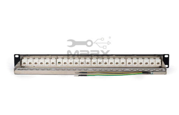 24Port Cat - 6a - UTP Loaded Patch Panel - 180° with Cable  Manager