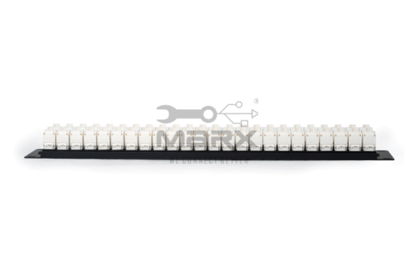 24Port Cat - 6a - UTP Loaded Patch Panel - 180° with Cable  Manager