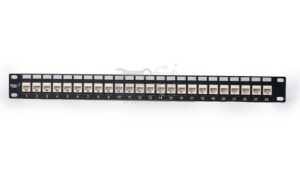 24Port Cat - 6 Loaded Patch Panel - Coupler Model with  Cable Manager