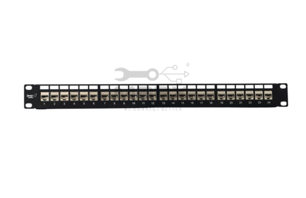 24Port Cat - 8 - STP Loaded Patch Panel - 180°