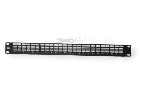 24-Port Unloaded Patch Panel with Cable Manager