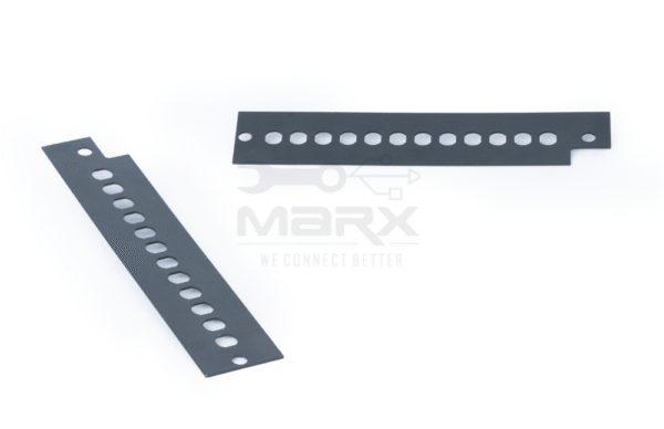 Black Plate For Link Basic Patch Panel - LC - Simplex - 12  Holes